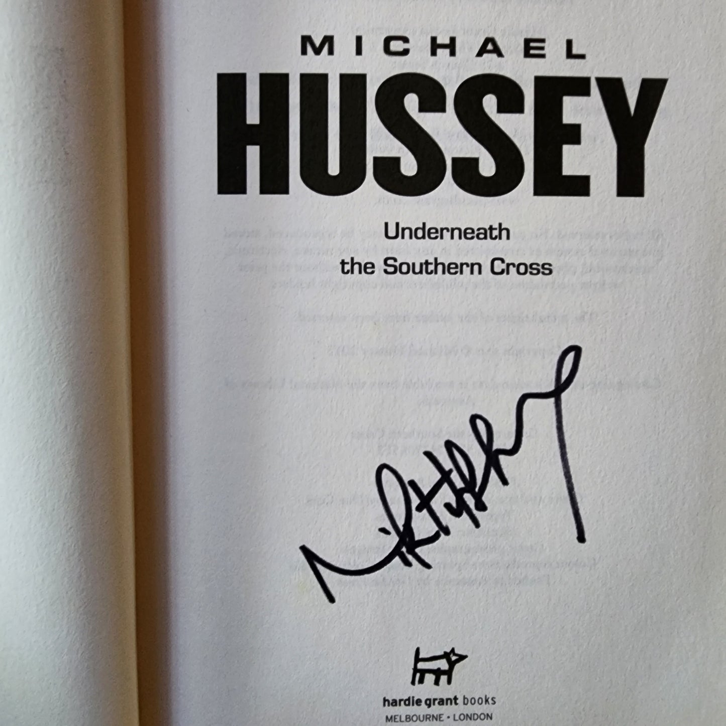 Under the Southern Cross - SIGNED!
