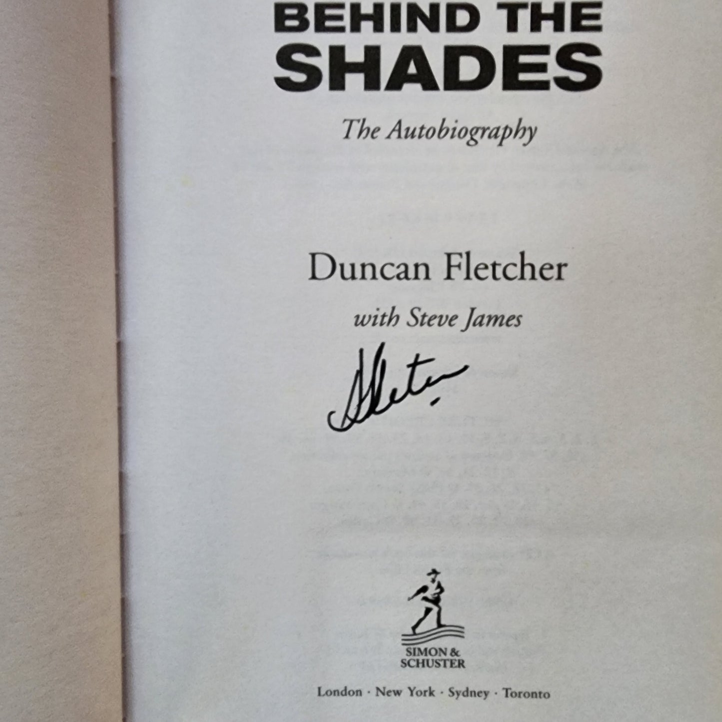 Behind the Shades: The Autobiography - SIGNED!