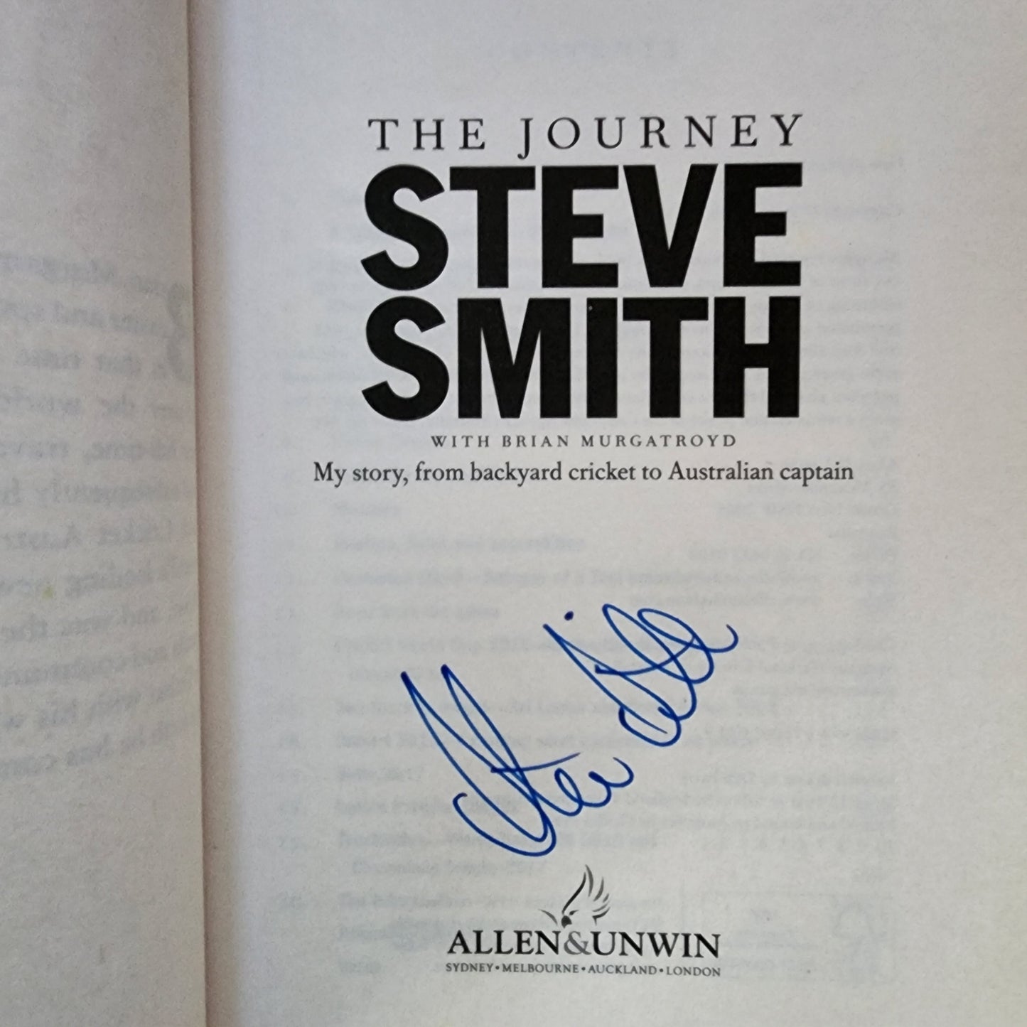 The Journey: Steven Smith - SIGNED!