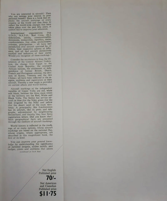 Aircraft Markings of the World: 1912-1967