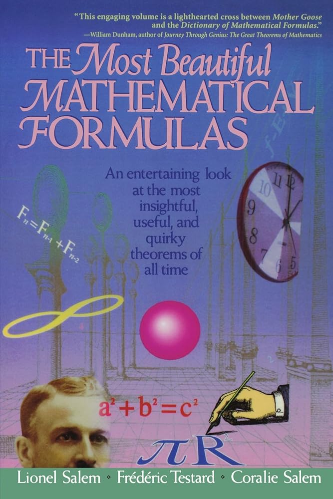 The Most Beautiful Mathematical Formulas: An Entertaining Look at the Most Insightful, Useful, and Quirky Theorems of All Time cover image