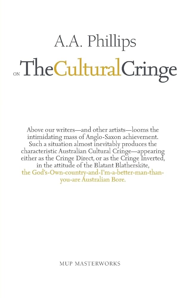 On The Cultural Cringe (Melbourne University Press Masterworks S) cover image