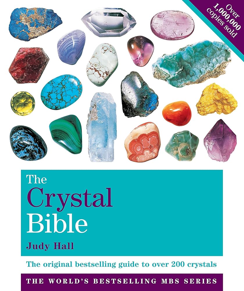 The Crystal Bible | Volume 1 by Judy Hall | H16.5cm x W14cm x D2.5cm | pack of 1: Godsfield Bibles, White Floral cover image