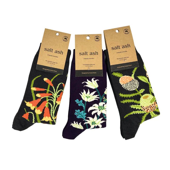 Australian Botanical floral socks (Pack of 3)