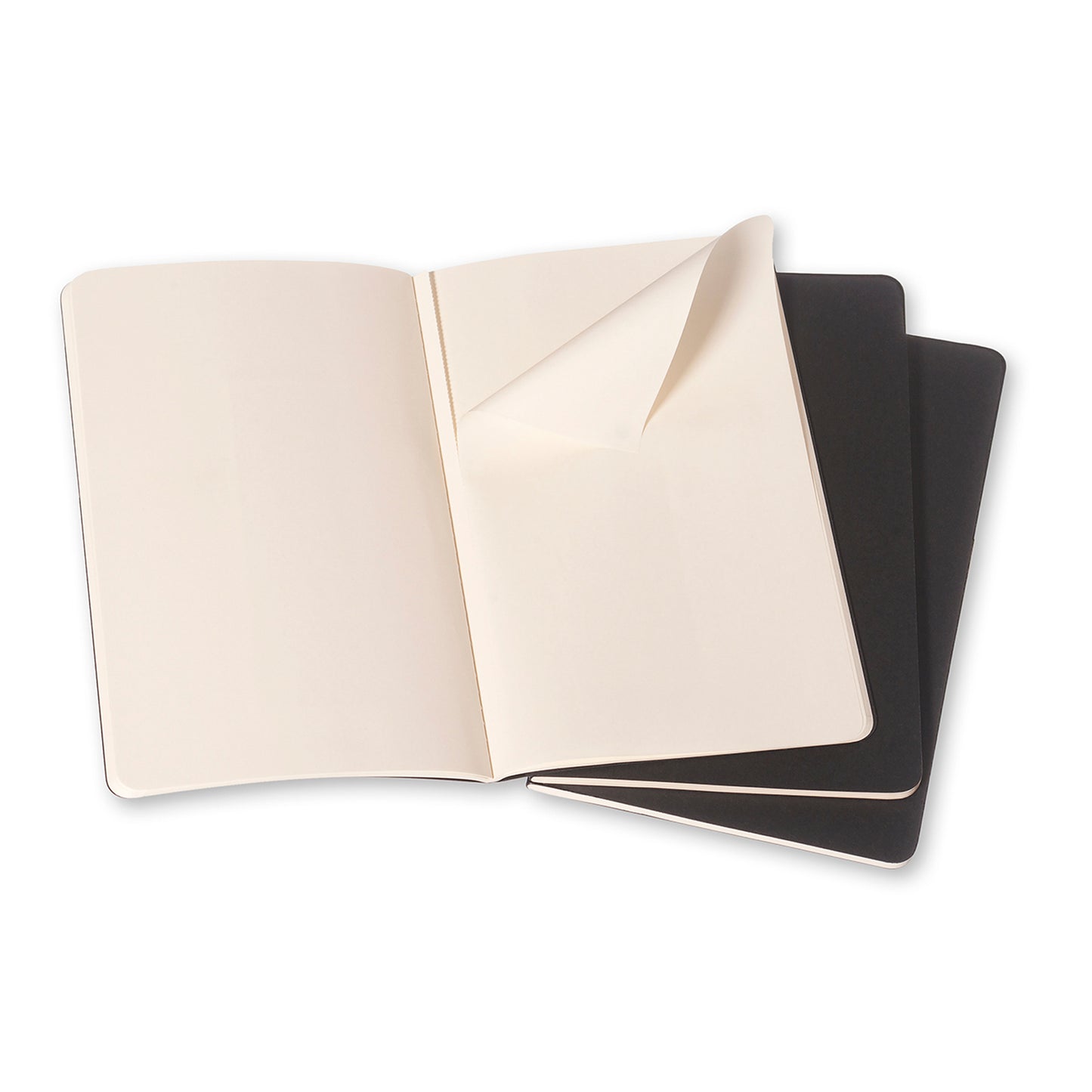 Moleskine Journal: Large, Plain (Set of 3)