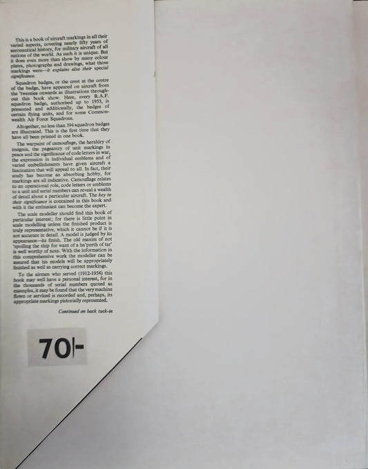 Aircraft Camouflage and Markings: 1907-1954