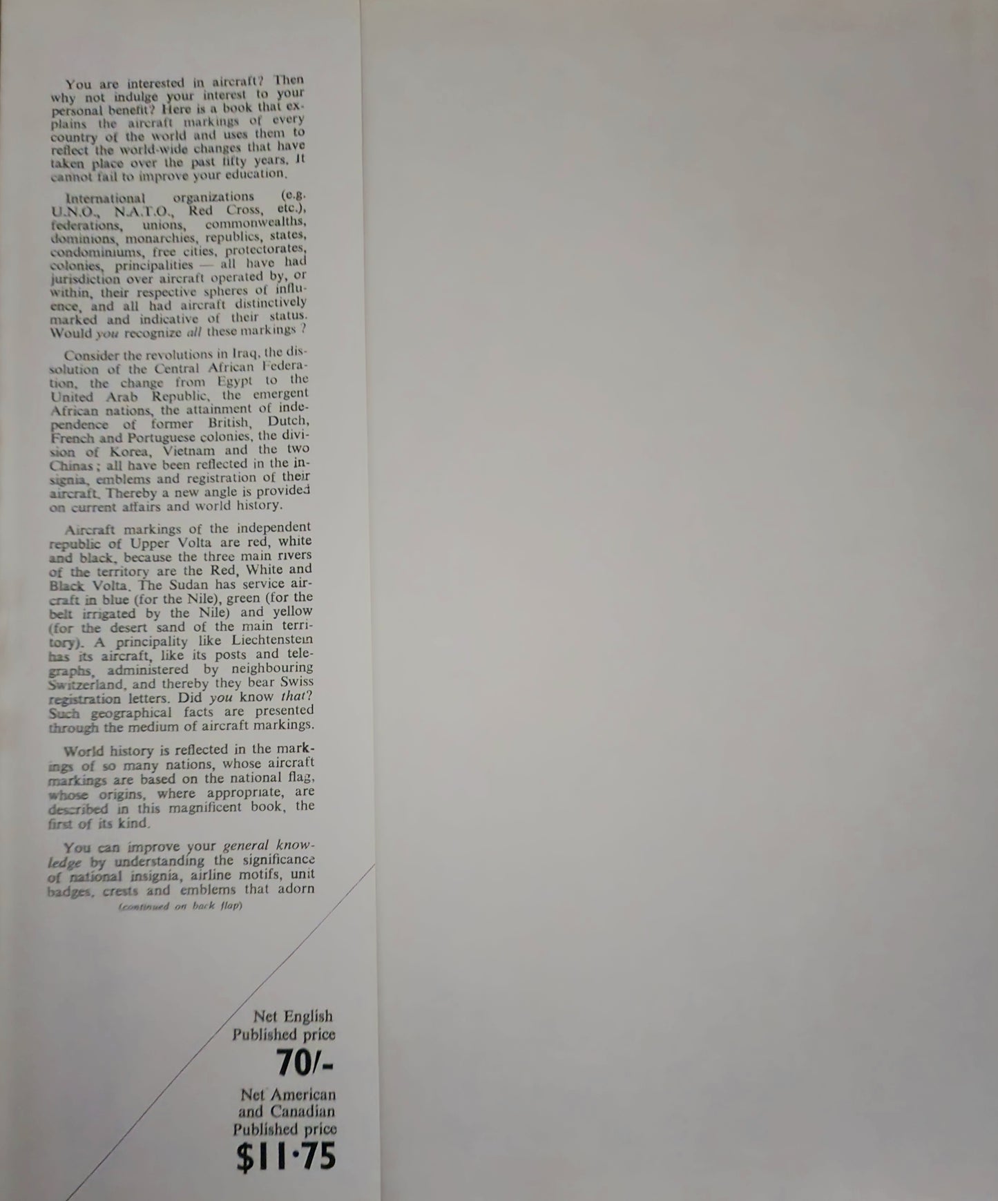Aircraft Markings of the World: 1912-1967