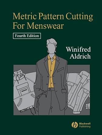 Metric Pattern Cutting for Menswear Including Unisex Clothes and Computer Aided Design: Third Edition cover image