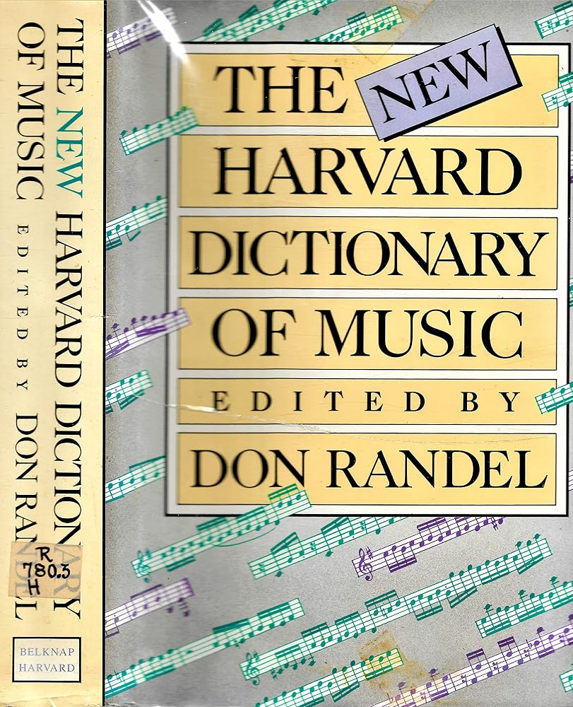 The New Harvard Dictionary of Music: Third Edition (Harvard University Press Reference Library) cover image