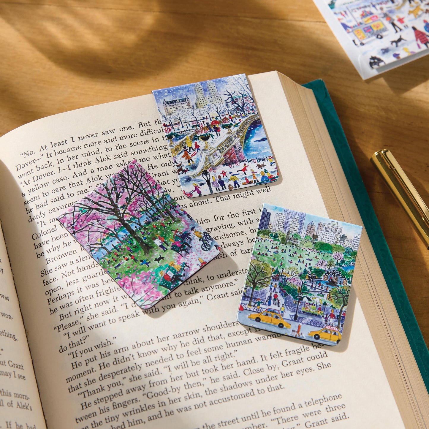 Walk in the Park magnetic bookmarks