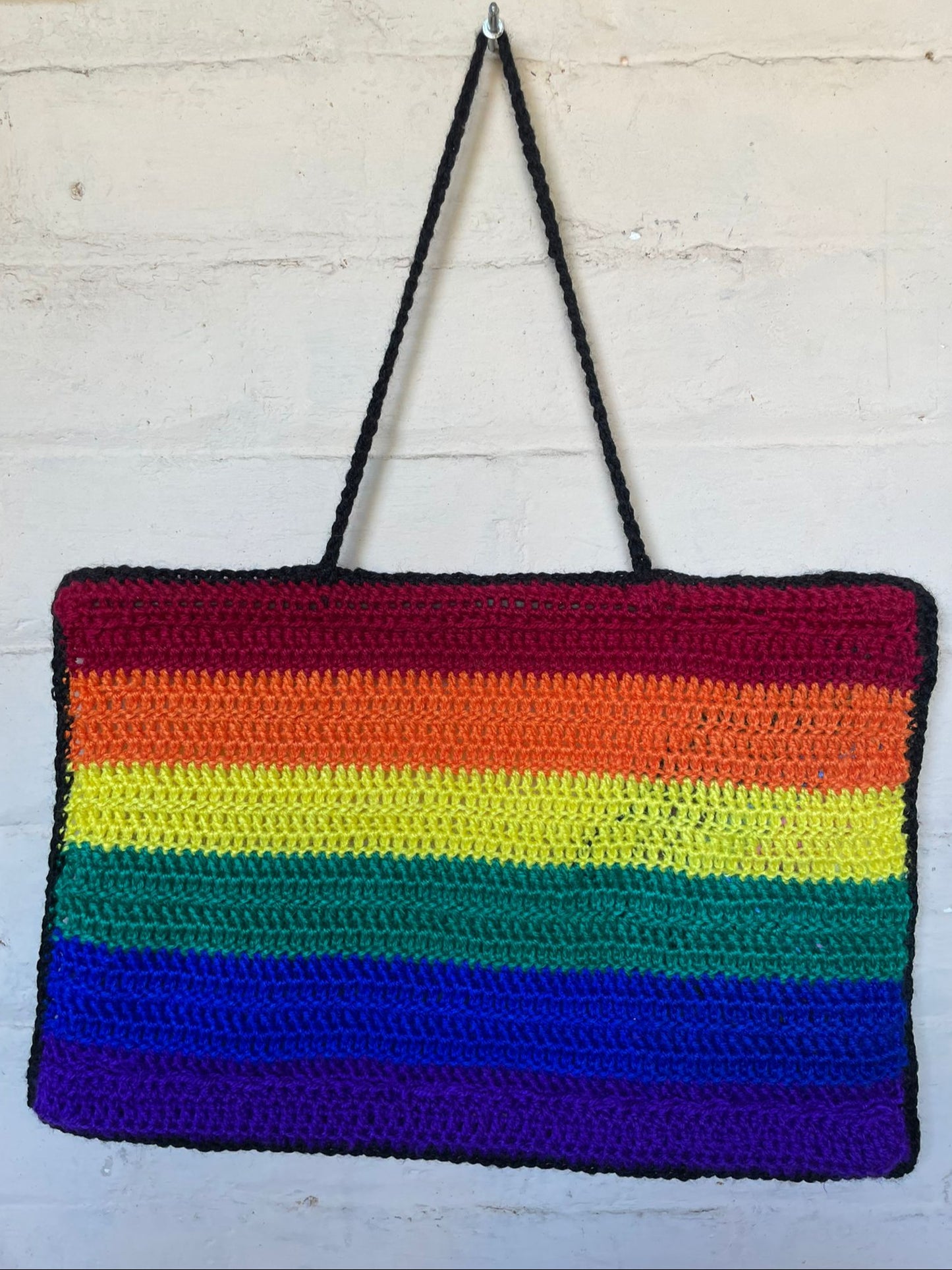 Hand-Crocheted Pride Flag