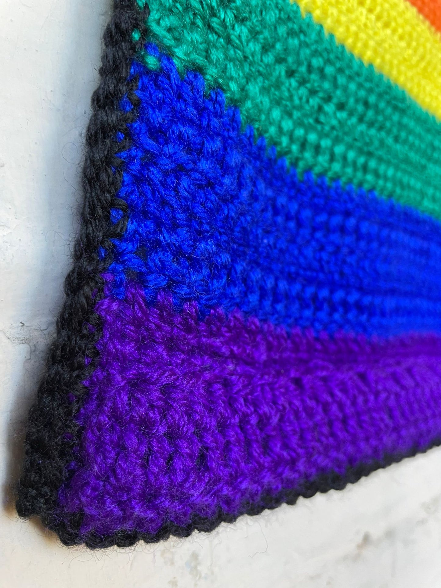 Hand-Crocheted Pride Flag