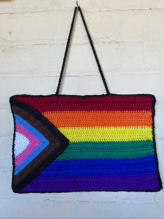 Hand-Crocheted Pride Flag