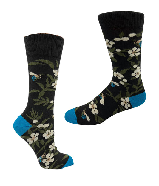 Blue Banded Bee socks