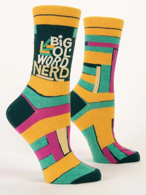 Big Ol' Word Nerd - crew socks (Women)