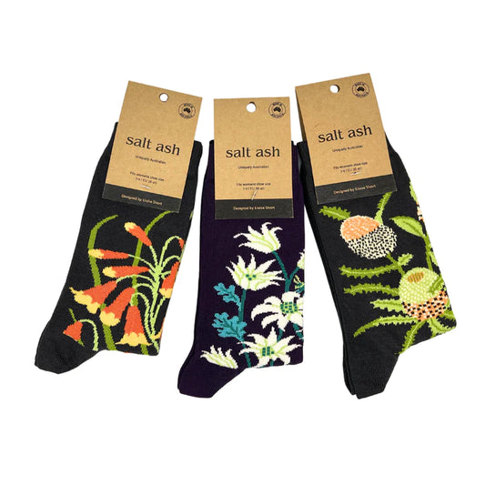 Australian Botanical floral socks (Pack of 3)