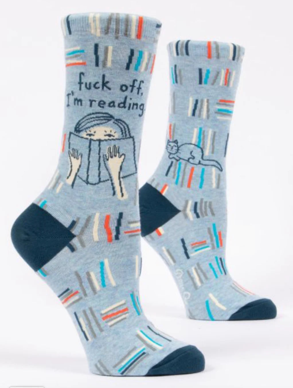 F... Off I'm Reading - crew socks