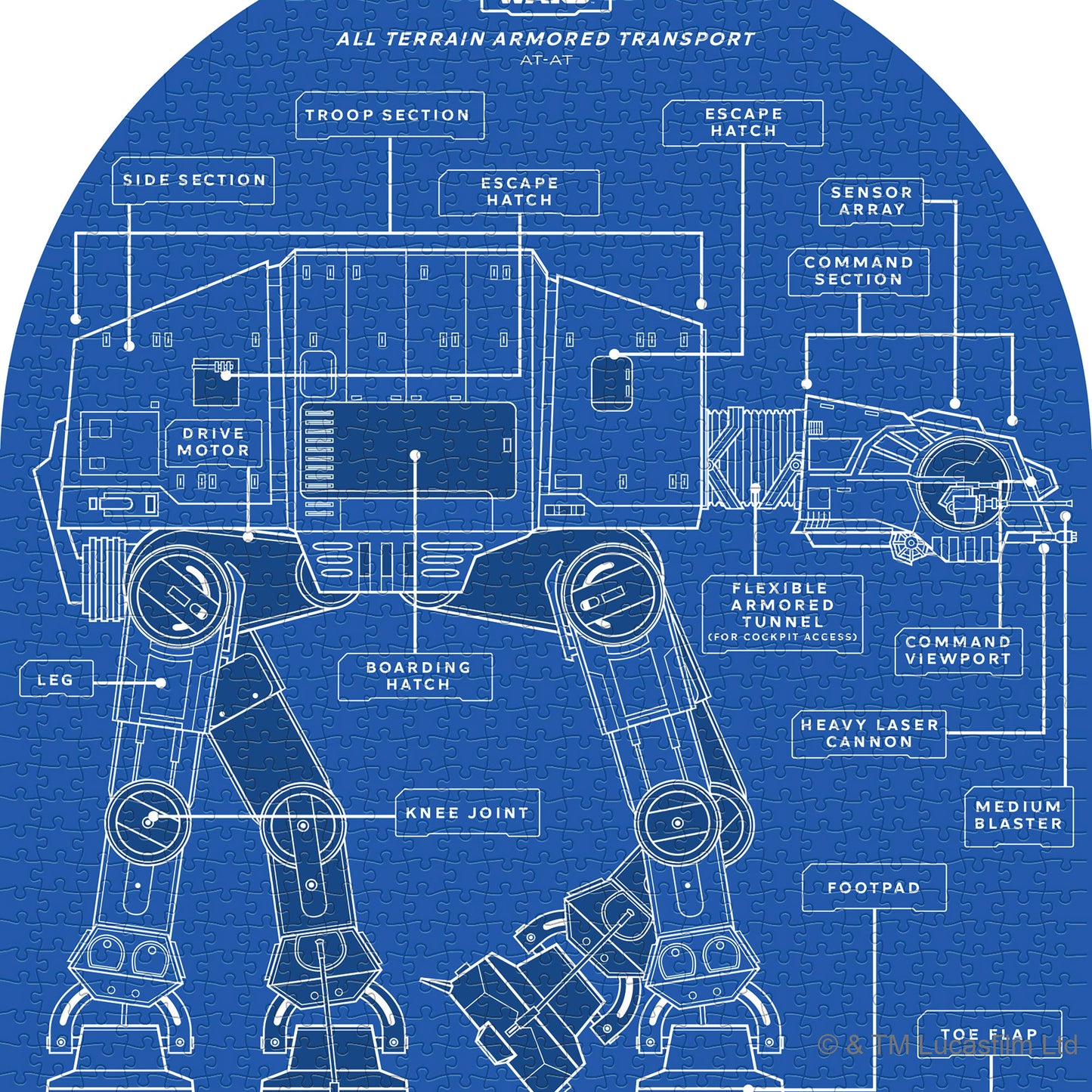 Star Wars AT-AT jigsaw (1,000 pieces)