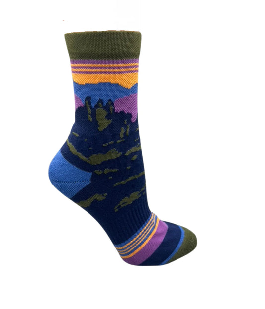 Blue Mtns Three Sisters socks