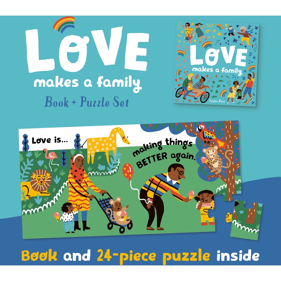 Love Makes a Family - Book & Puzzle Set (24 pieces)
